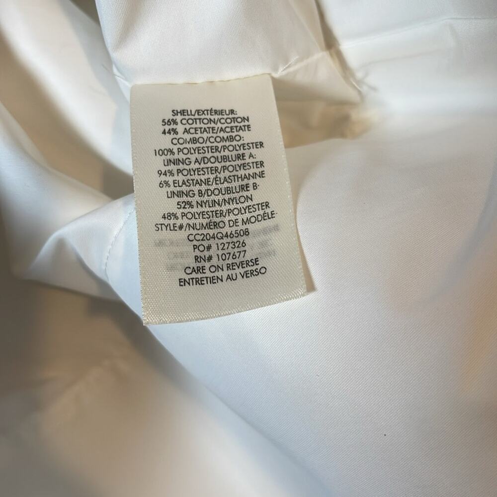 ALICE + OLIVIA Nadie Scooped Bustier White Ruffle Mini Dress Size 2 - Picture 10 of 10